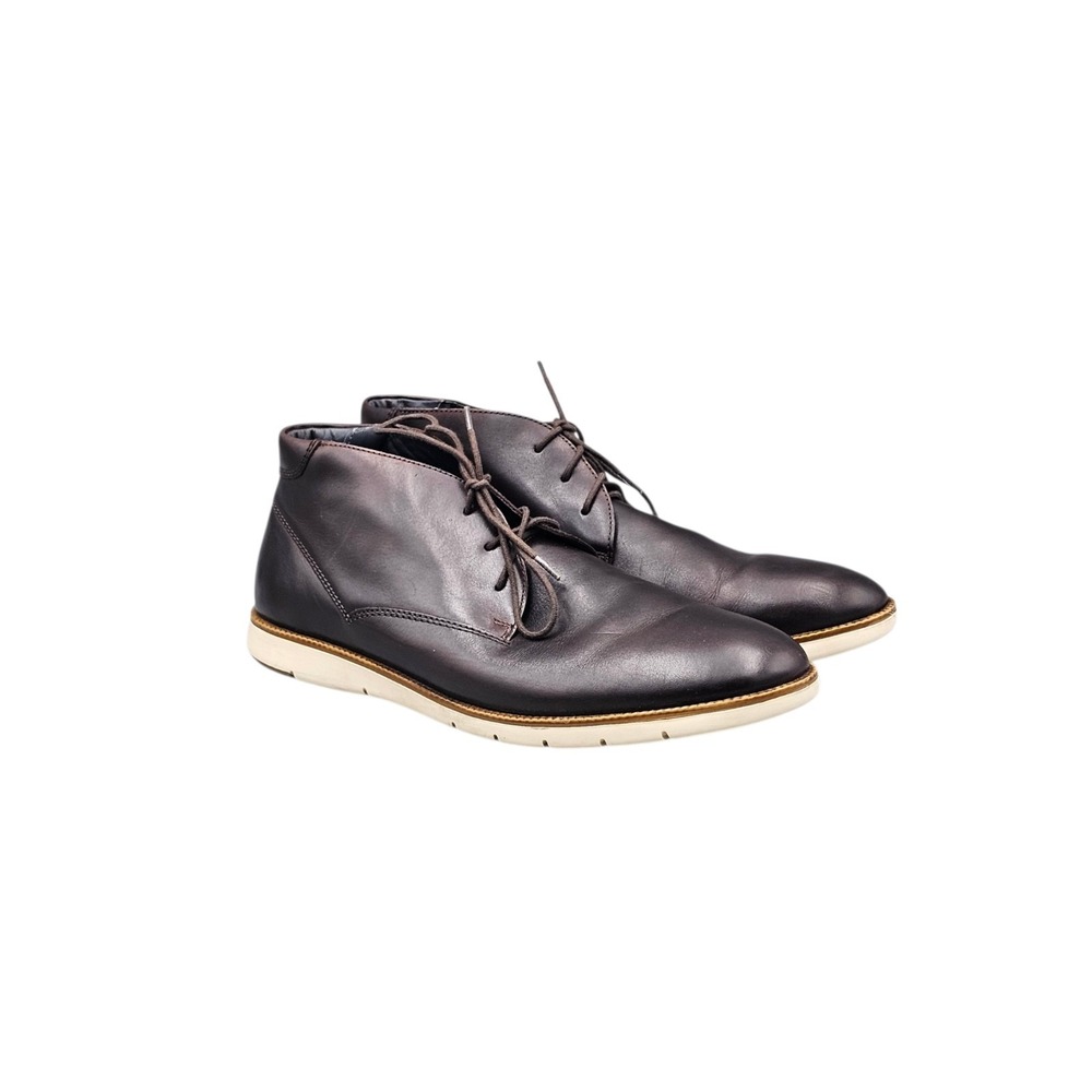 Josef Seibel Men's Size 46/ 12 US EUC Tyler Brown Leather Lace Up Chukka Boots